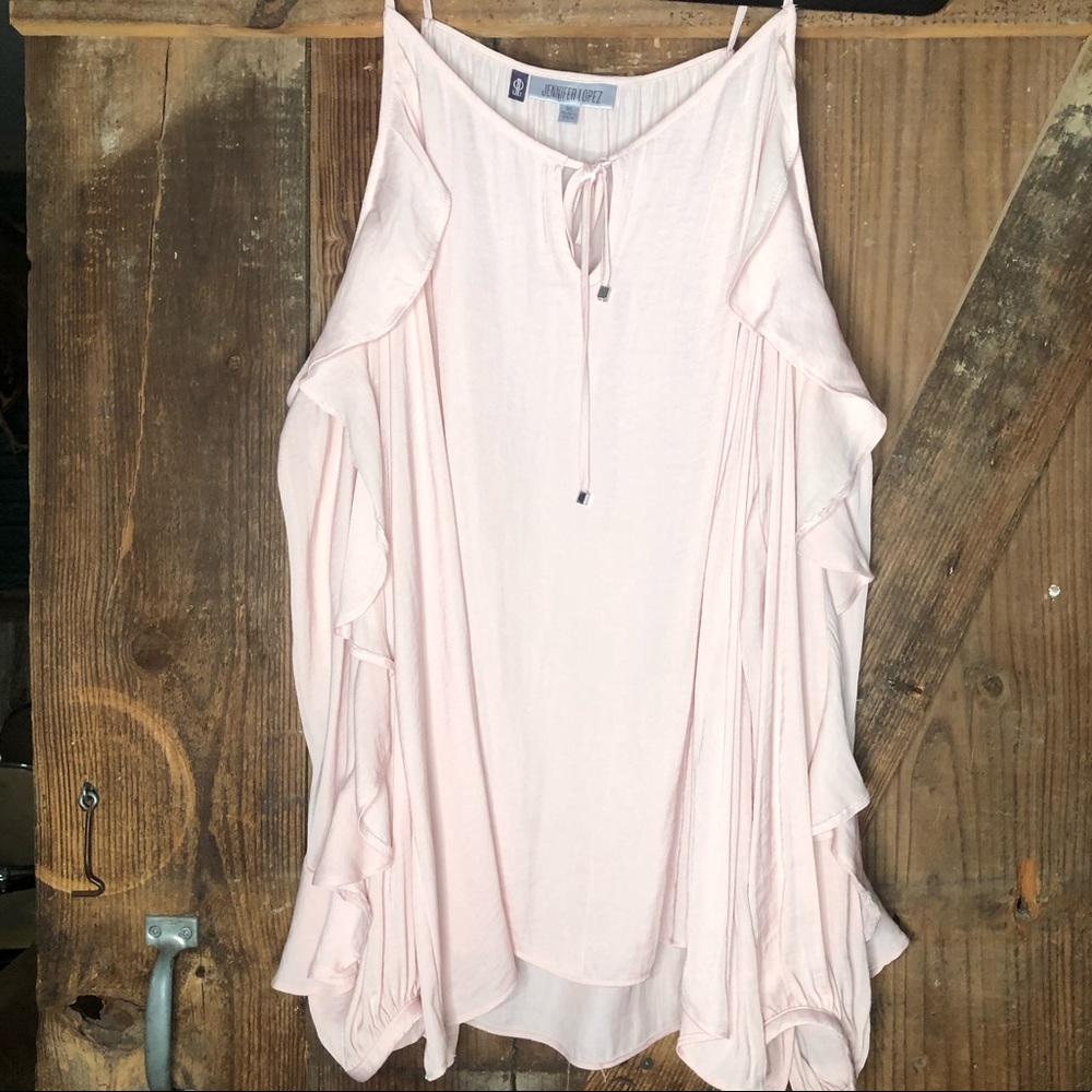 Pale Pink Cold Shoulder Blouse✨
